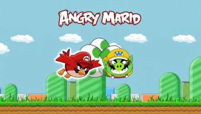 Angry Mario Gameplay Screen