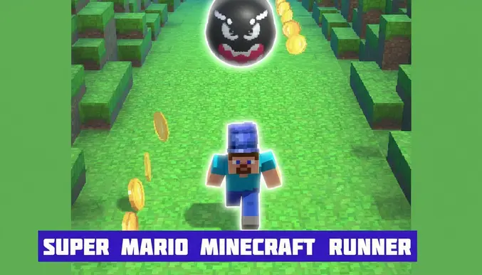 Super Mario Minecraft Runner
